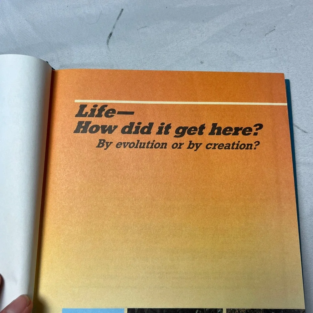 Life‎ How Did It Get Here? Evolution or Creation 1985 Vintage Book Watchtower